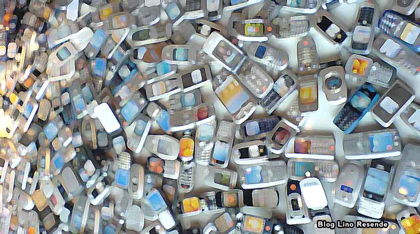 O lixo que afeta o ambiente é o outro lado dos telefones celulares