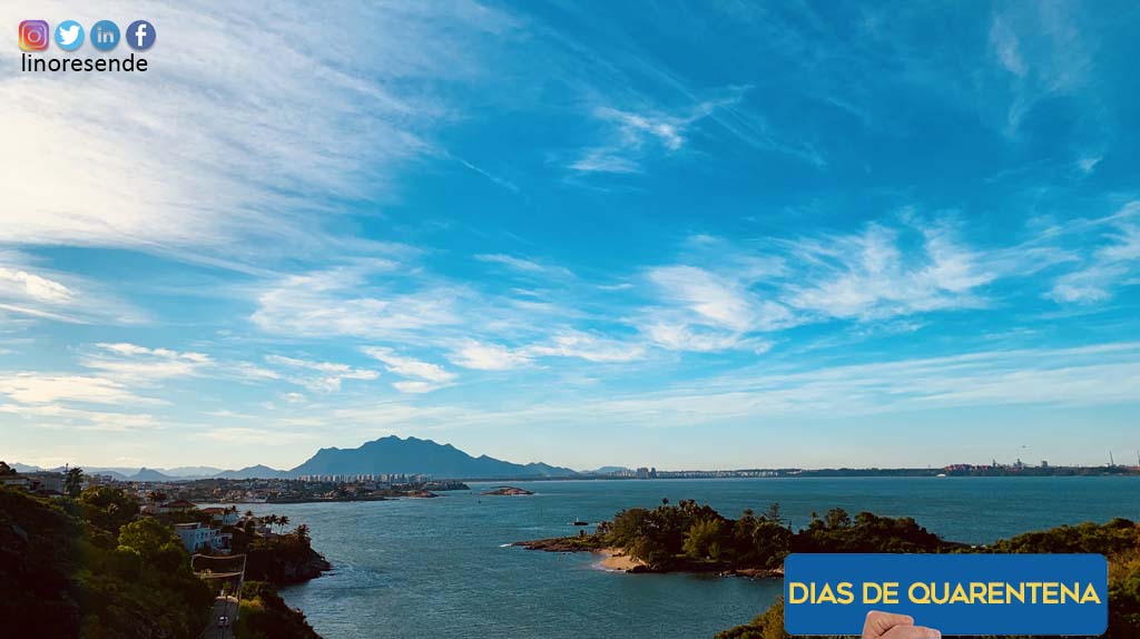 Os dias estão mais limpos e o céu, mais azul, nos dias de quarentena