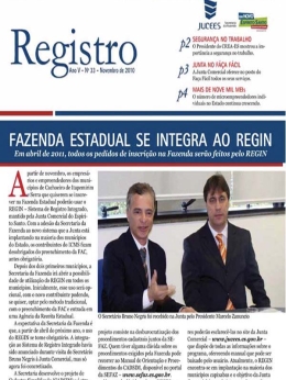 Registro - Informativo da Junta Comercial do Espírito Santo