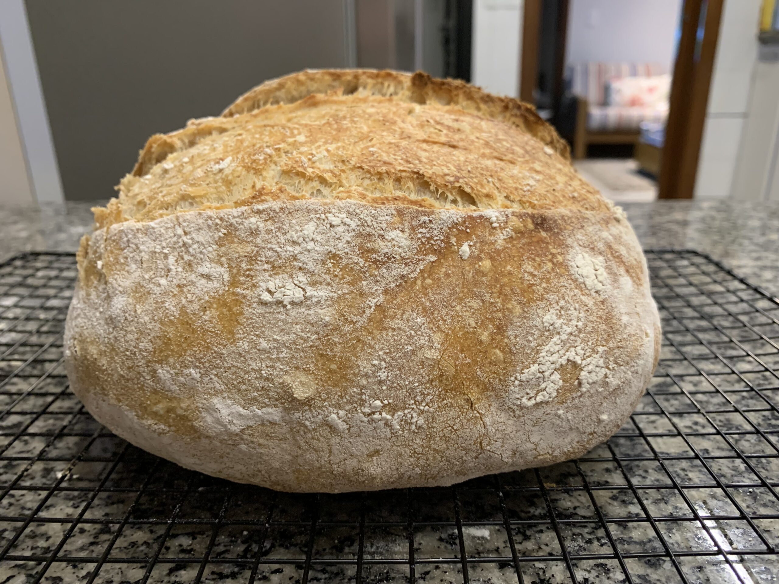 Pão básico feito com fermento natural