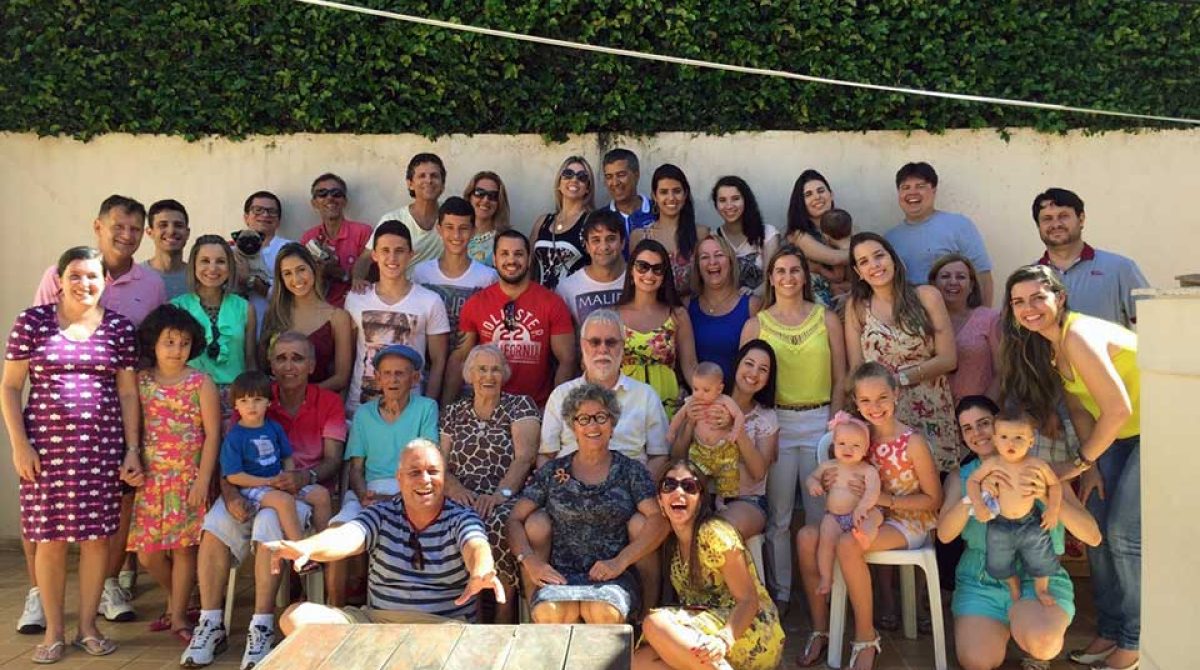 Família de Geraldo Antunes de Souza reunidaa